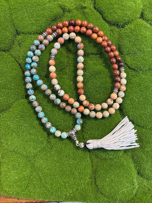 108 Bead Sea Sediment and Turquoise