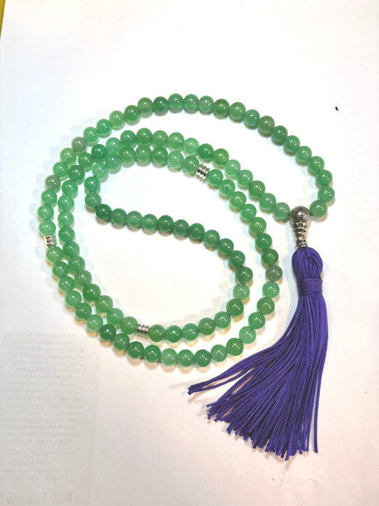 108 Green Adventurine Mala